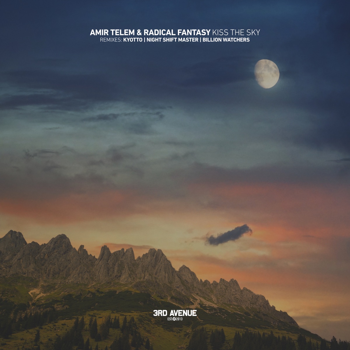 Kiss the Sky by Amir Telem, Radical Fantasy & KYOTTO album cover