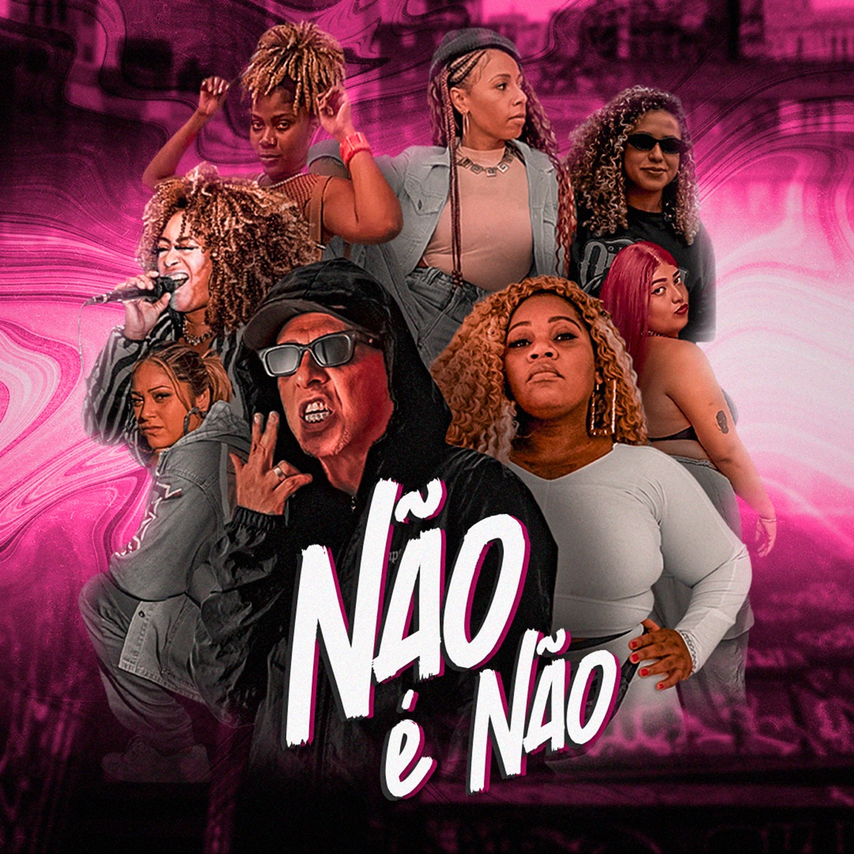 Não É Não - Single by Vanessa Kryolla, Sarah Sick, Mary Cole, Éa Nilla, Sara Cruz, Lua & gattuza album cover