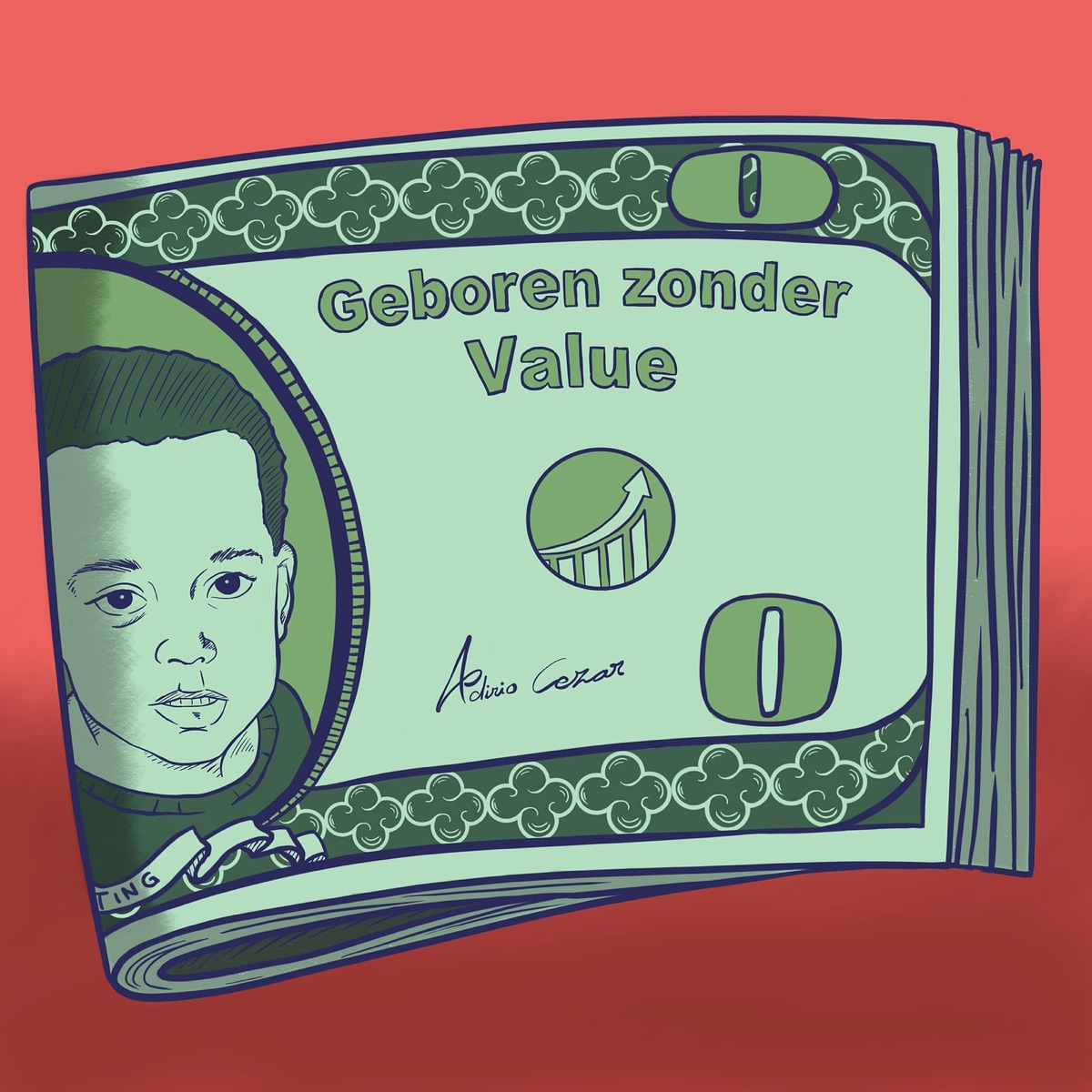 Geboren Zonder Value - Single by Adirio Cesar album cover