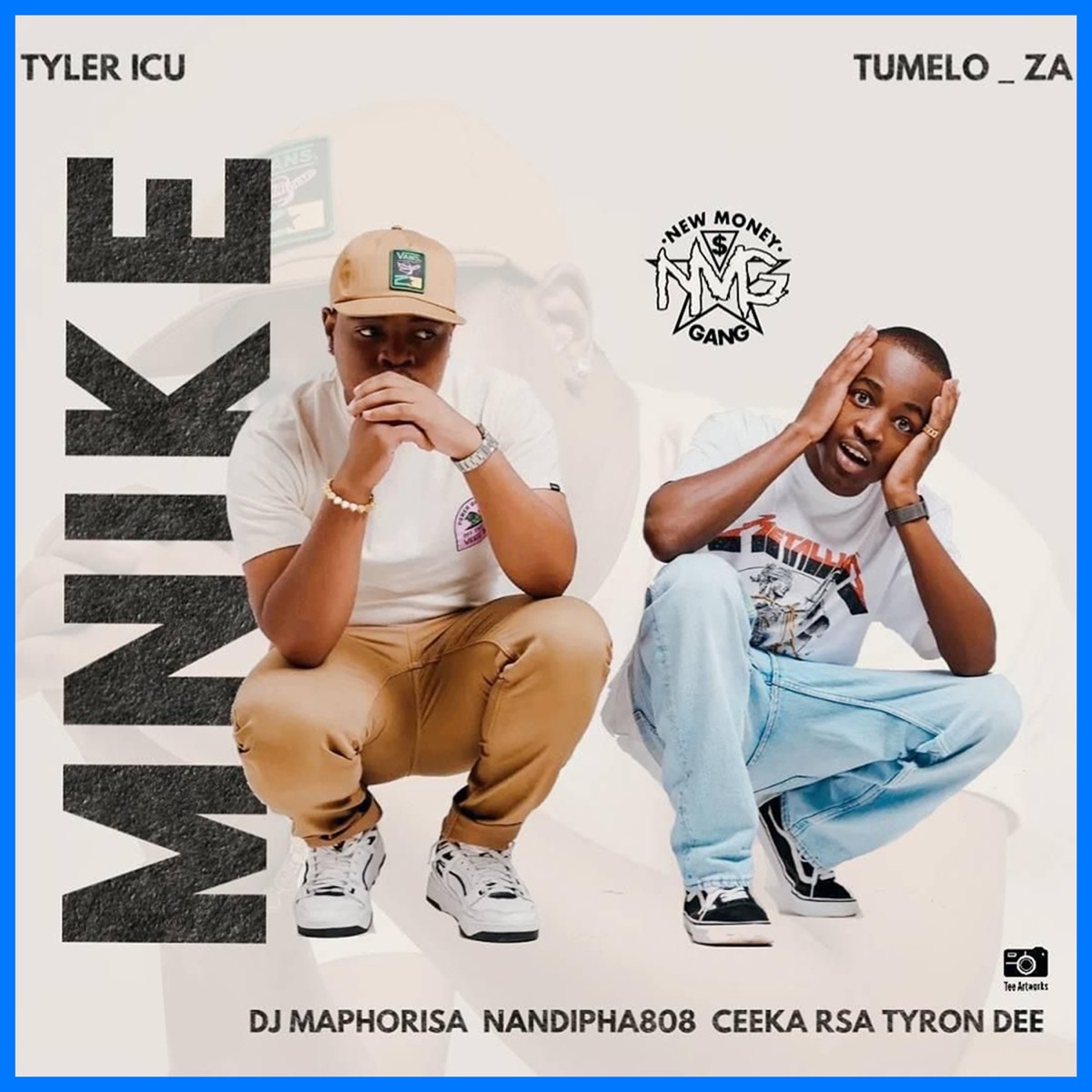Mnike (Radio Edit) [feat. DJ Maphorisa, Nandipha808, Ceeka RSA & Tyron Dee] - Single by Tyler ICU & Tumelo.za album cover