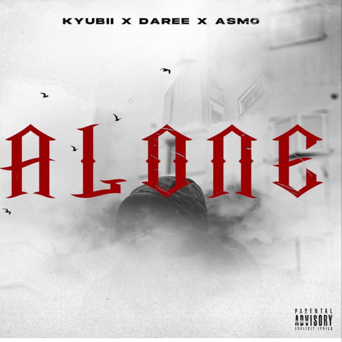 ALONE (feat. Zaitsef) - Single by Asmo, Kyubii & Daree album cover