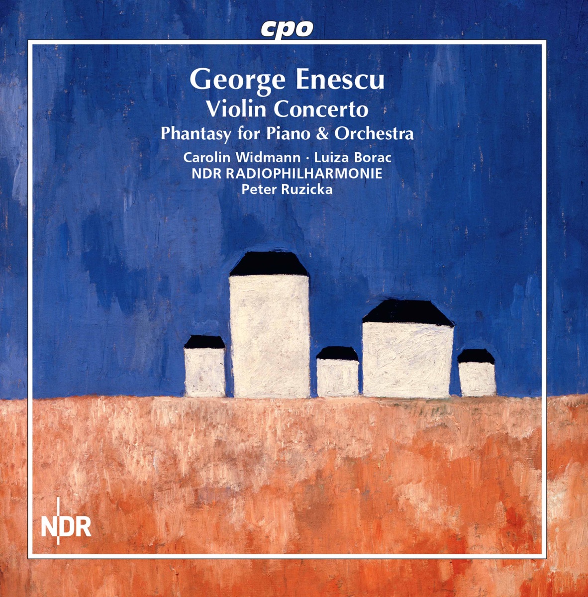 Enescu: Violin Concerto & Fantaisie for Piano & Orchestra by Carolin Widmann, Luiza Borac, NDR Radiophilharmonie & Peter Ruzicka album cover