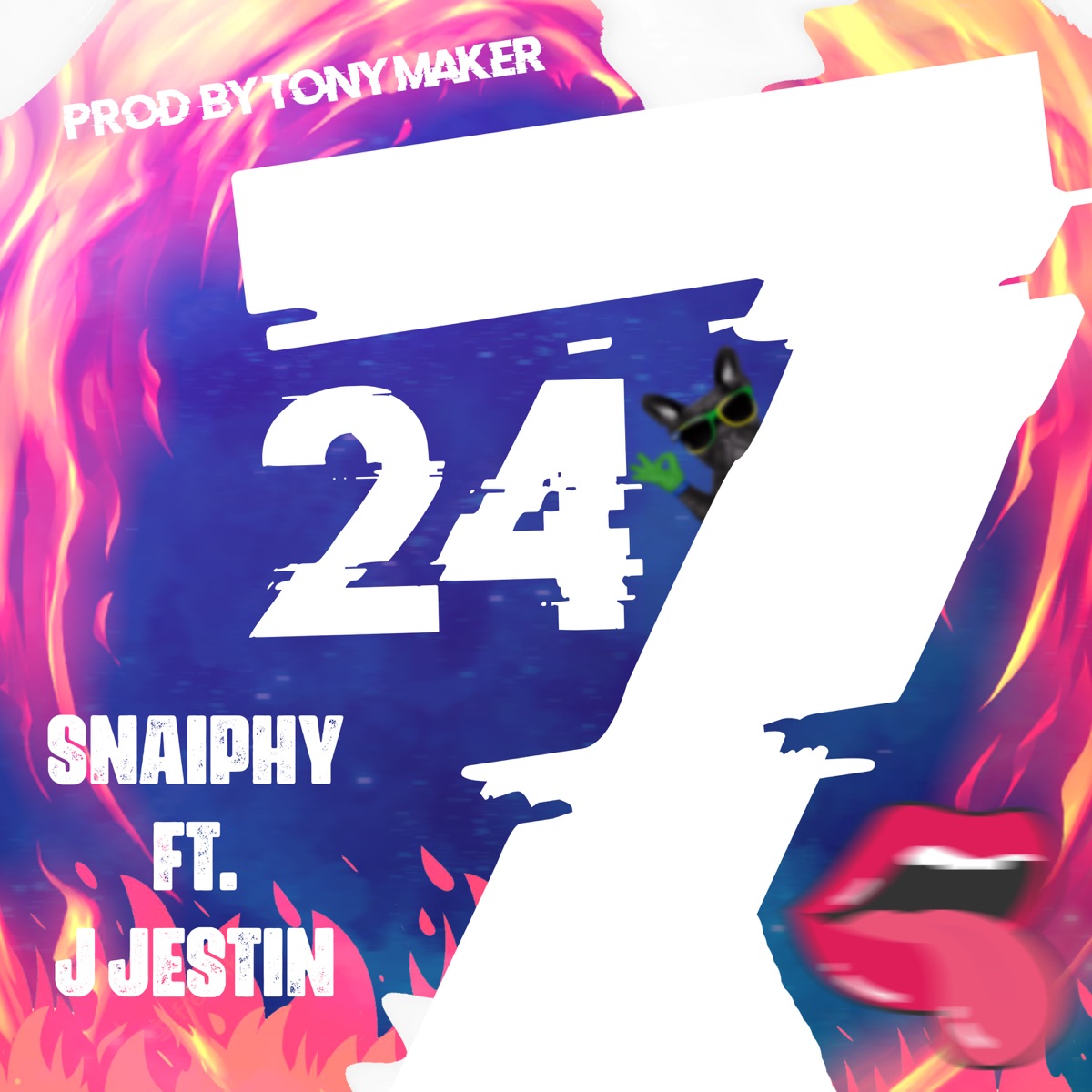 24/7 (feat. J JESTIN) - Single by SNAIPHY album cover