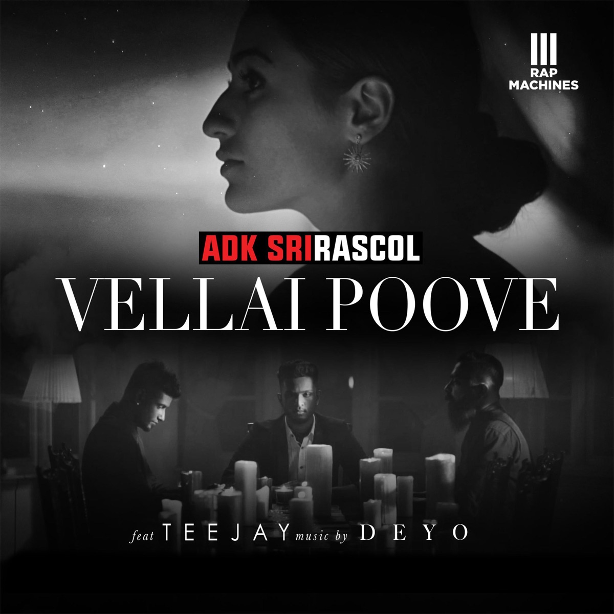 Vellai Poove (feat. Teejay) - Single by ADK Srirascol album cover