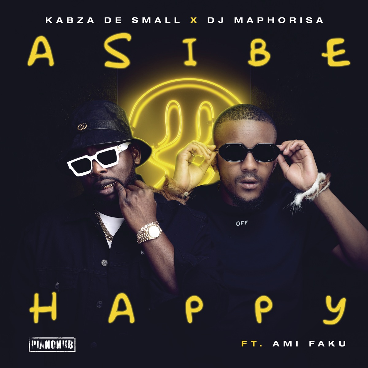 Asibe Happy by Kabza De Small, DJ Maphorisa & Ami Faku album cover