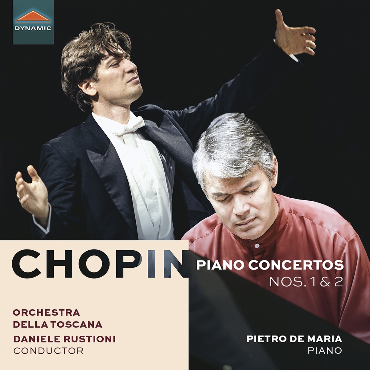 Chopin: Piano Concertos Nos. 1 & 2 by Daniele Rustioni, Pietro De Maria & Orchestra della Toscana album cover