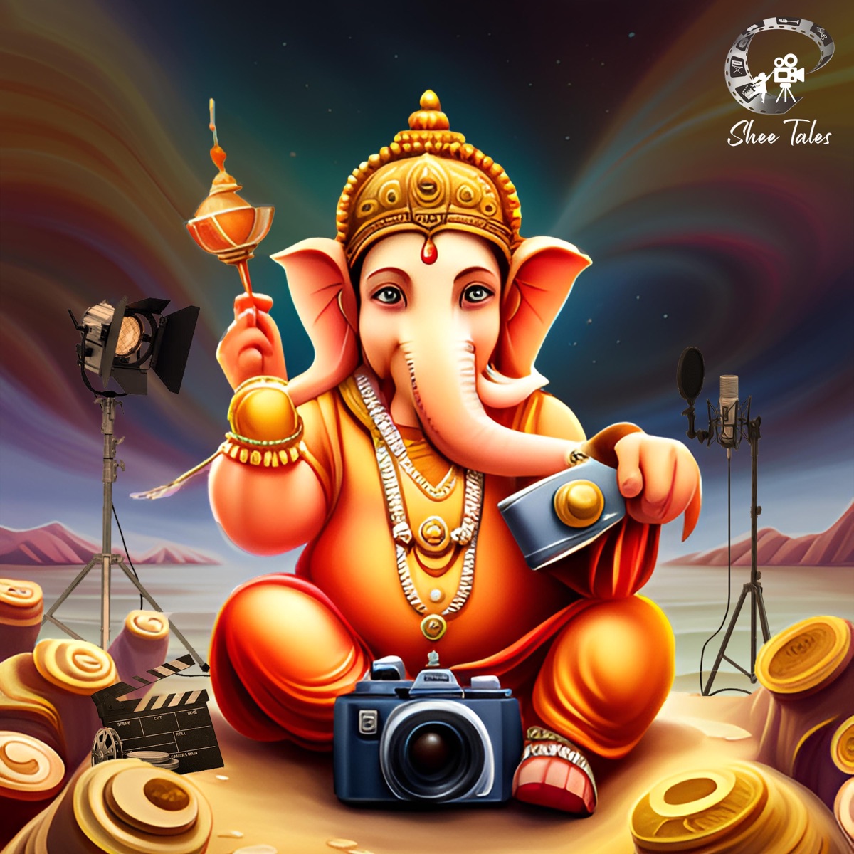 Mudakaratha Modakam  Ganesha Pancharatnam (feat. Prashal Kulal & Anagha P Rao) - Single by Shee Tales album cover