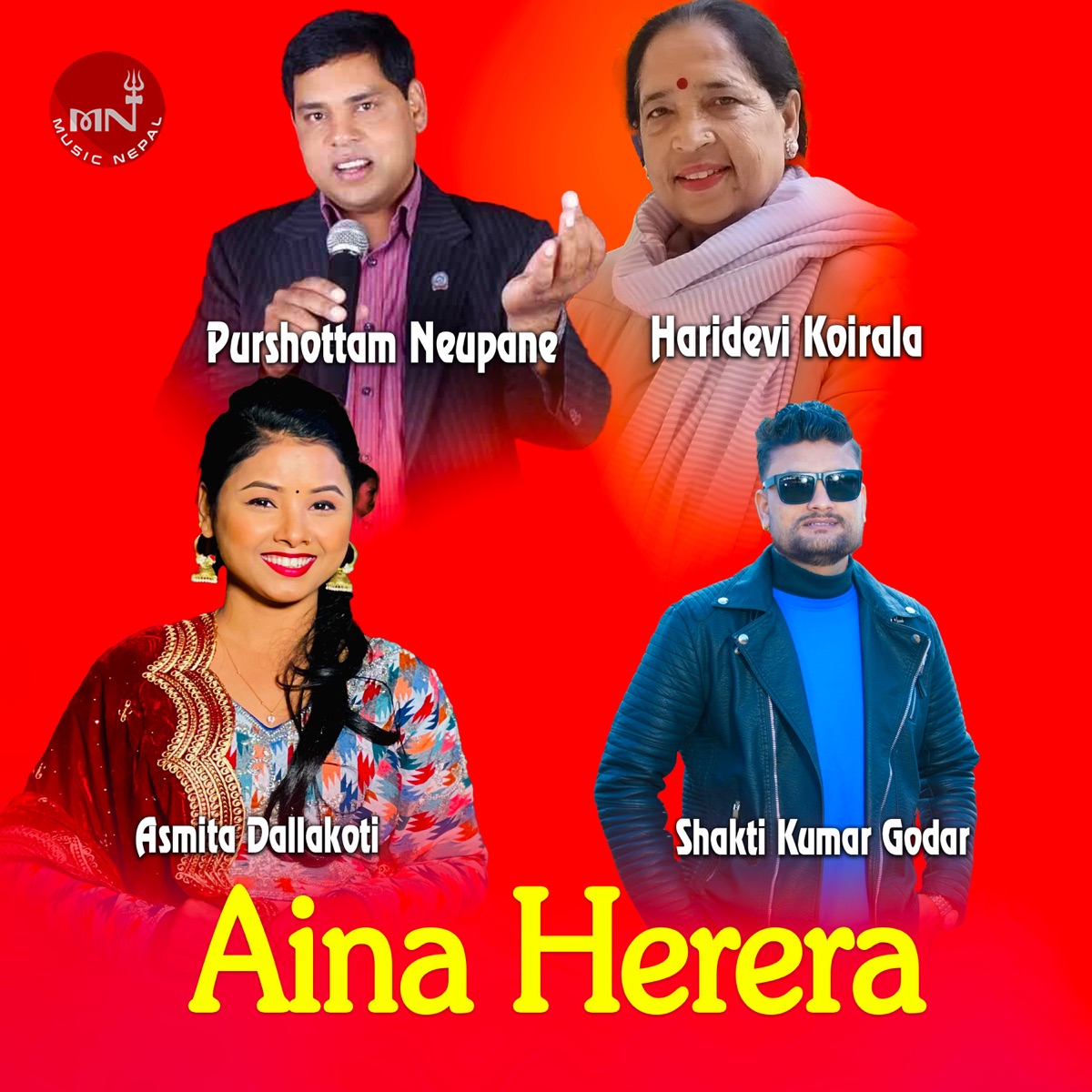 Aina Herera (Live Dohori) - EP by Ashmita Dallakoti & Shakti Kumar Godar album cover
