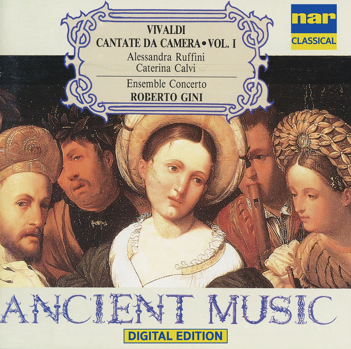 Antonio Vivaldi: Cantate Da Camera, Vol. 1 by Ensemble Concerto, Alessandra Ruffini & Caterina Calvi album cover