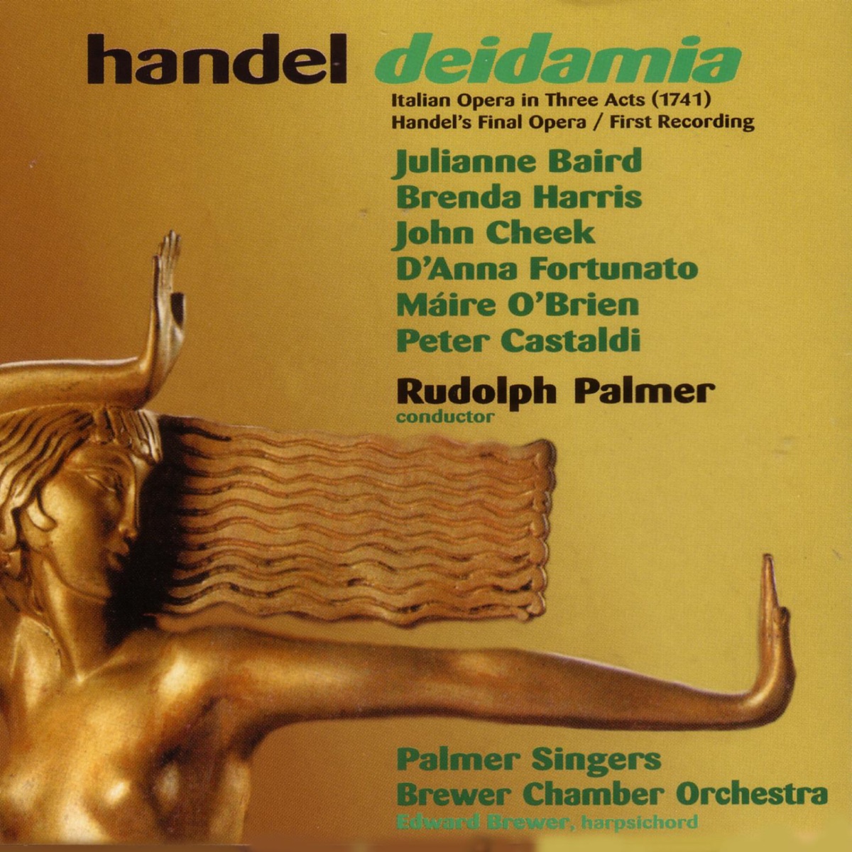 Handel: Deidamia by Brewer Chamber Orchestra, Julianne Baird & Rudolph Palmer album cover