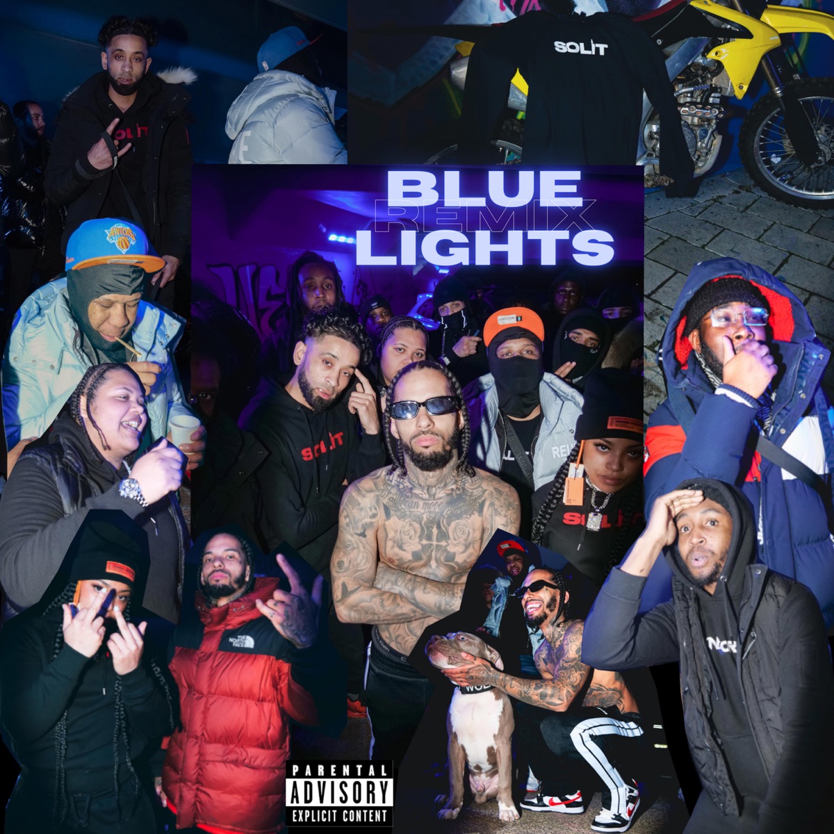 Blue Lights (feat. Ariez Baby, Kaniva, Zims, TMontana, Dreadz & Frizz Price) [REMIX] - Single by Storie album cover