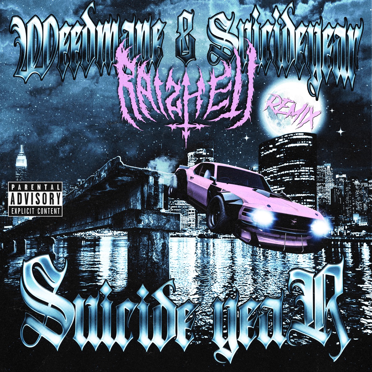 SUICIDE YEAR (RAIZHELL Remix) - Single by WEEDMANE, Suicideyear & RAIZHELL album cover