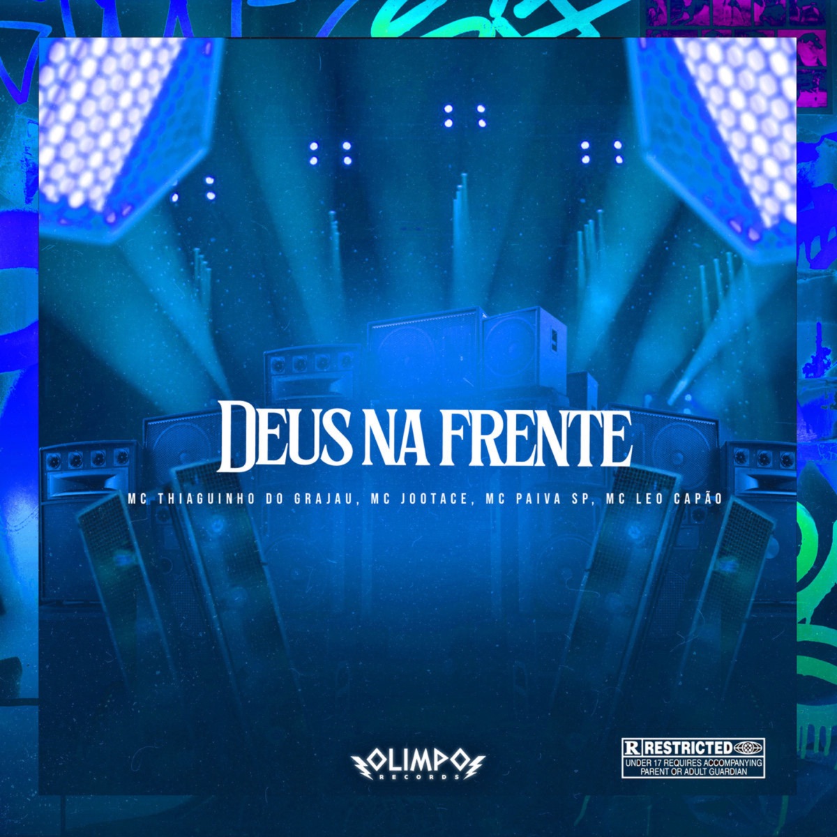 Deus na Frente - Single by MC Jootace, Mc Leo Capão, MC Paiva SP & Mc Thiaguinho Do Grajau album cover