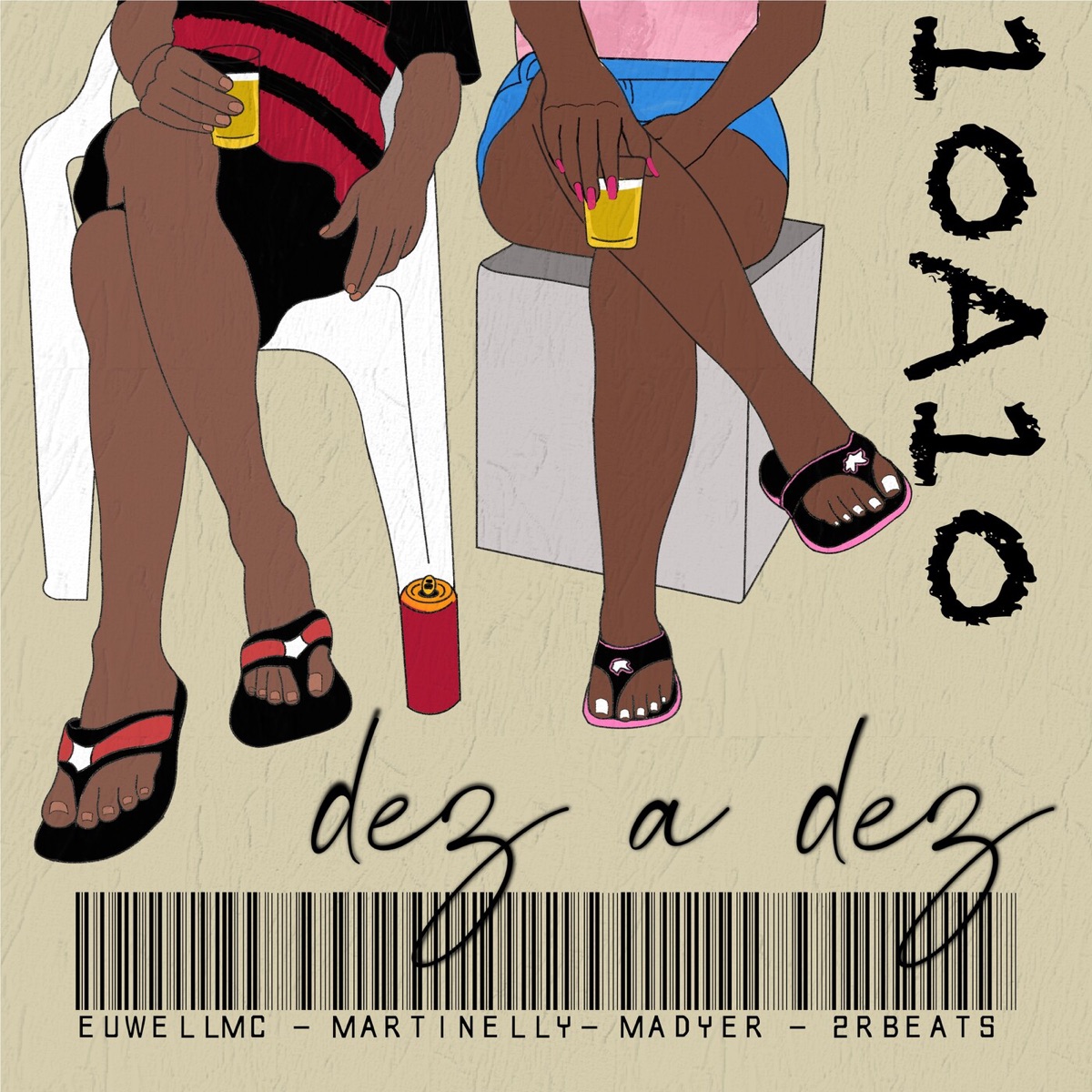 dez a dez (feat. 2rbeats) - Single by Madyer Fraga, Euwellmc & Dg martinelly album cover