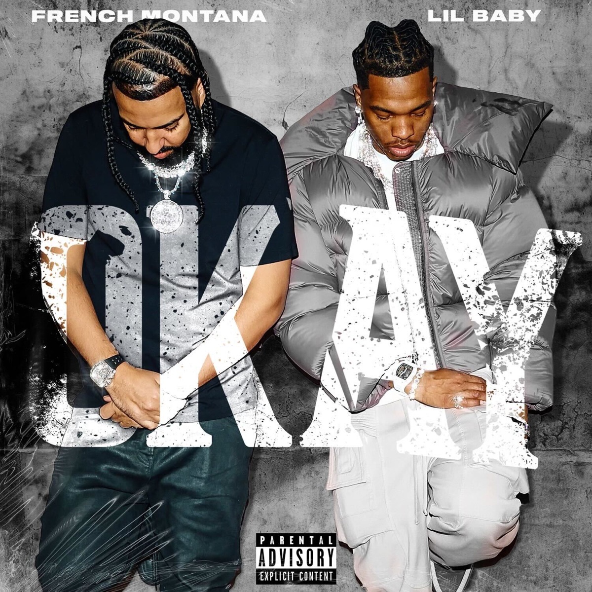 Okay - Single by French Montana, Lil Baby & ATL Jacob album cover artwork