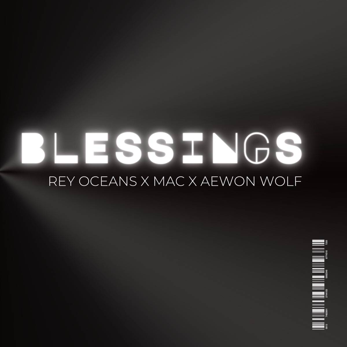 Blessings (Radio Edit) [feat. Aewon Wolf] - Single by Rey Oceans & Mac album cover