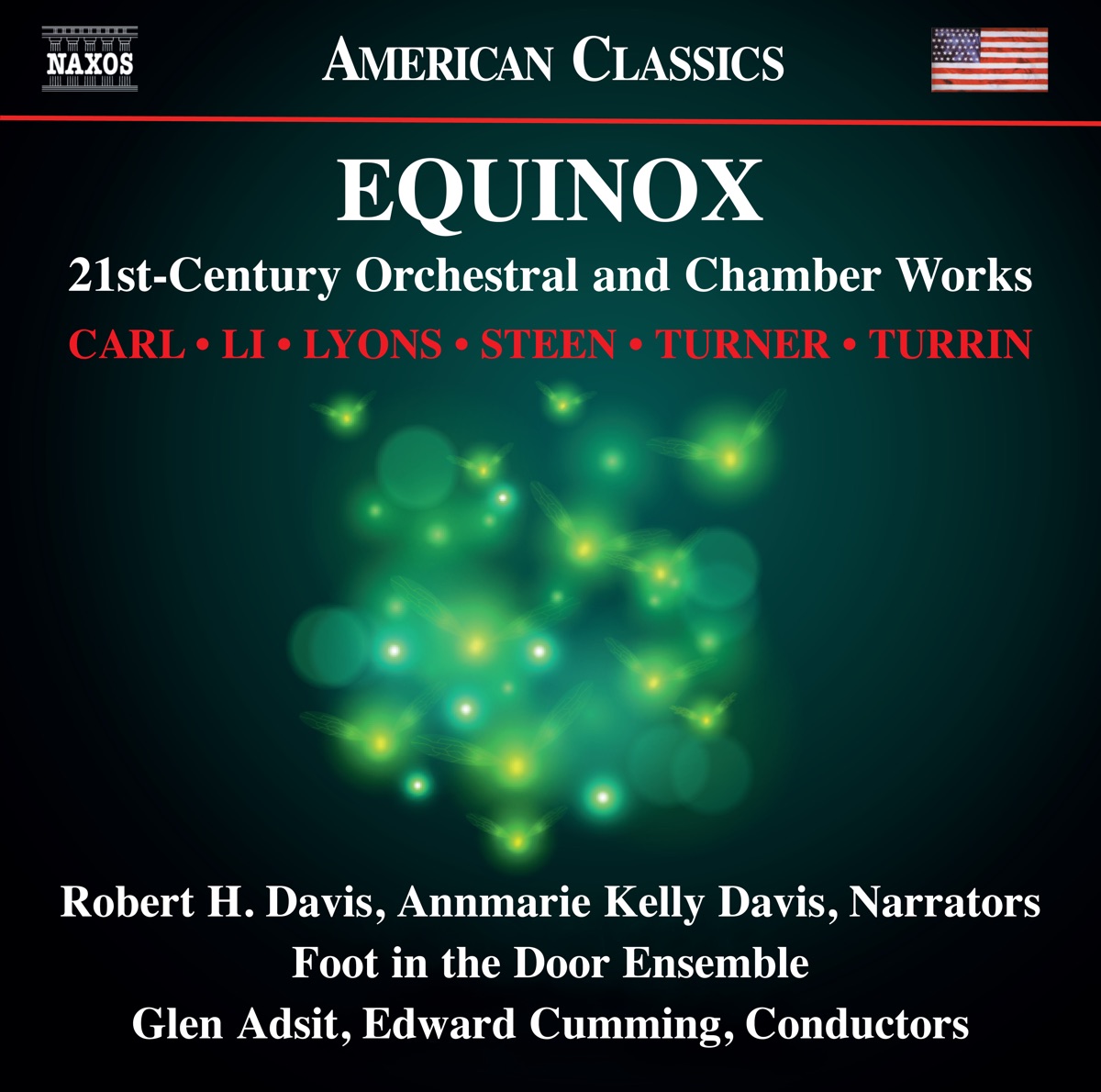 Equinox: 21st-Century Orchestral & Chamber Works by Thomas Schuttenhelm, Robert H. Davis, Annmarie Davis, Foot in the Door Ensemble, The Hartt School, Glen Adsit & Edward Cumming album cover