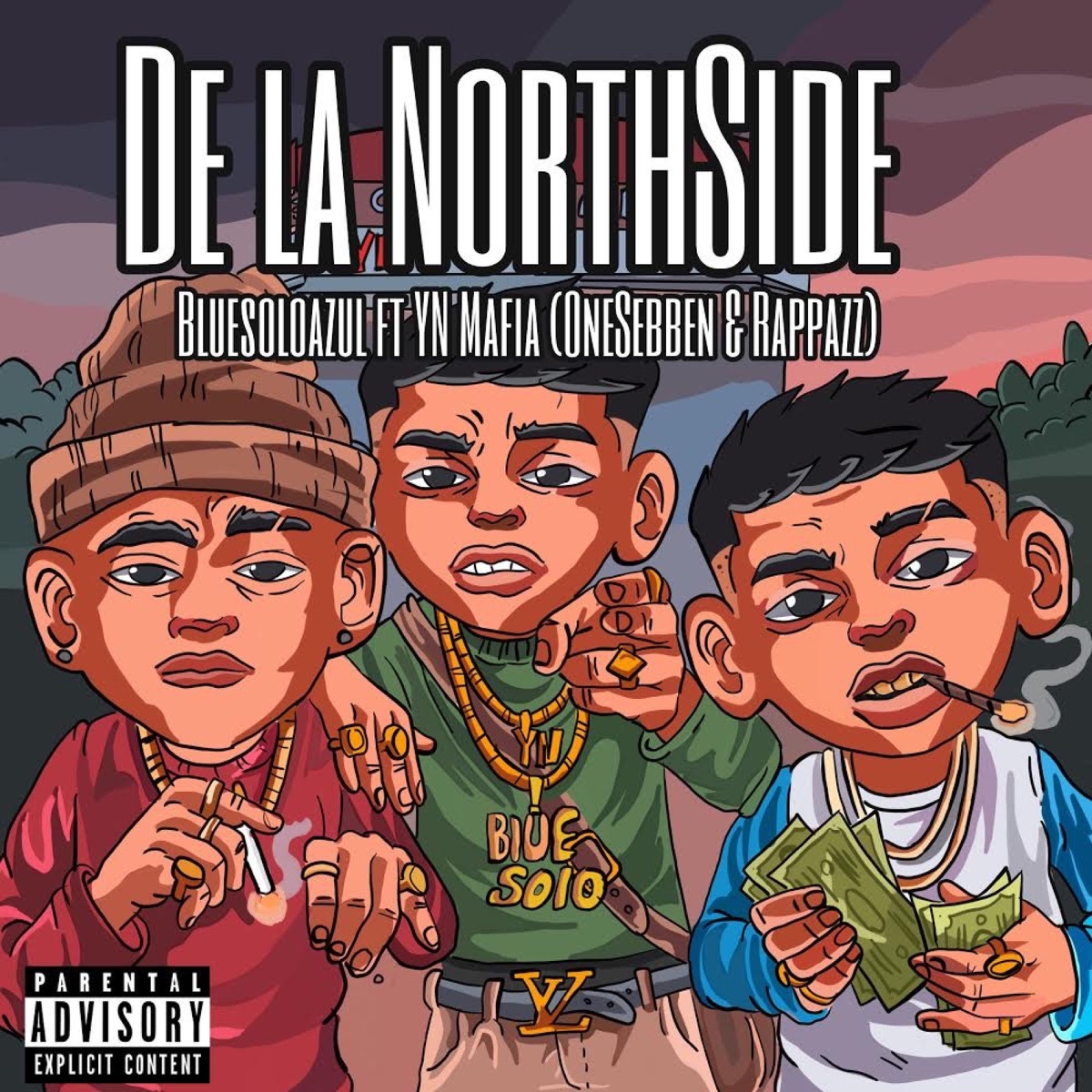 De la Northside (feat. YN Mafia, Onesebben & Rappazz) - Single by BluesoloAzul album cover