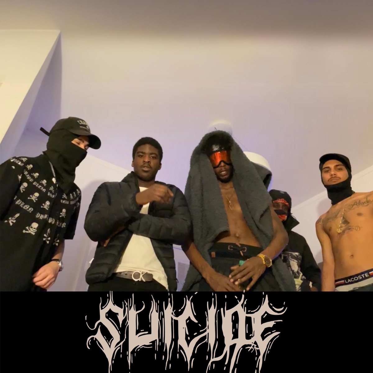 Suicide (feat. SpyBeatz & PANDA!) - Single by Super Static, jxhn & Dubzy album cover