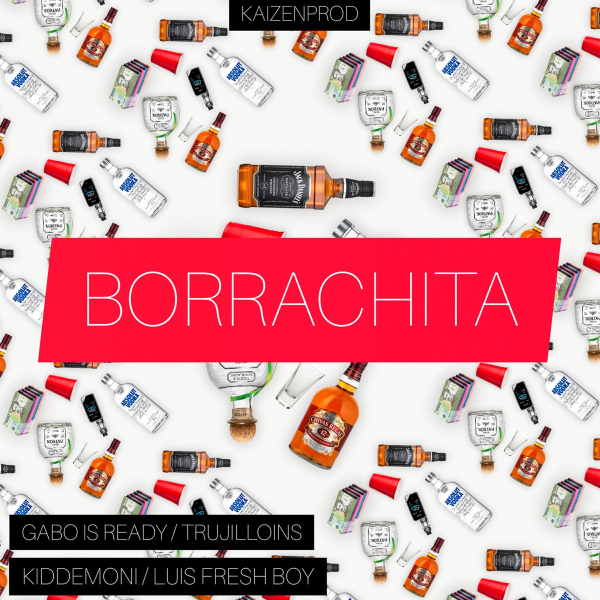 Borrachita - Single by Gabo Is Ready, Trujilloins, Kiddemoni & Luis Fresh Boy album cover