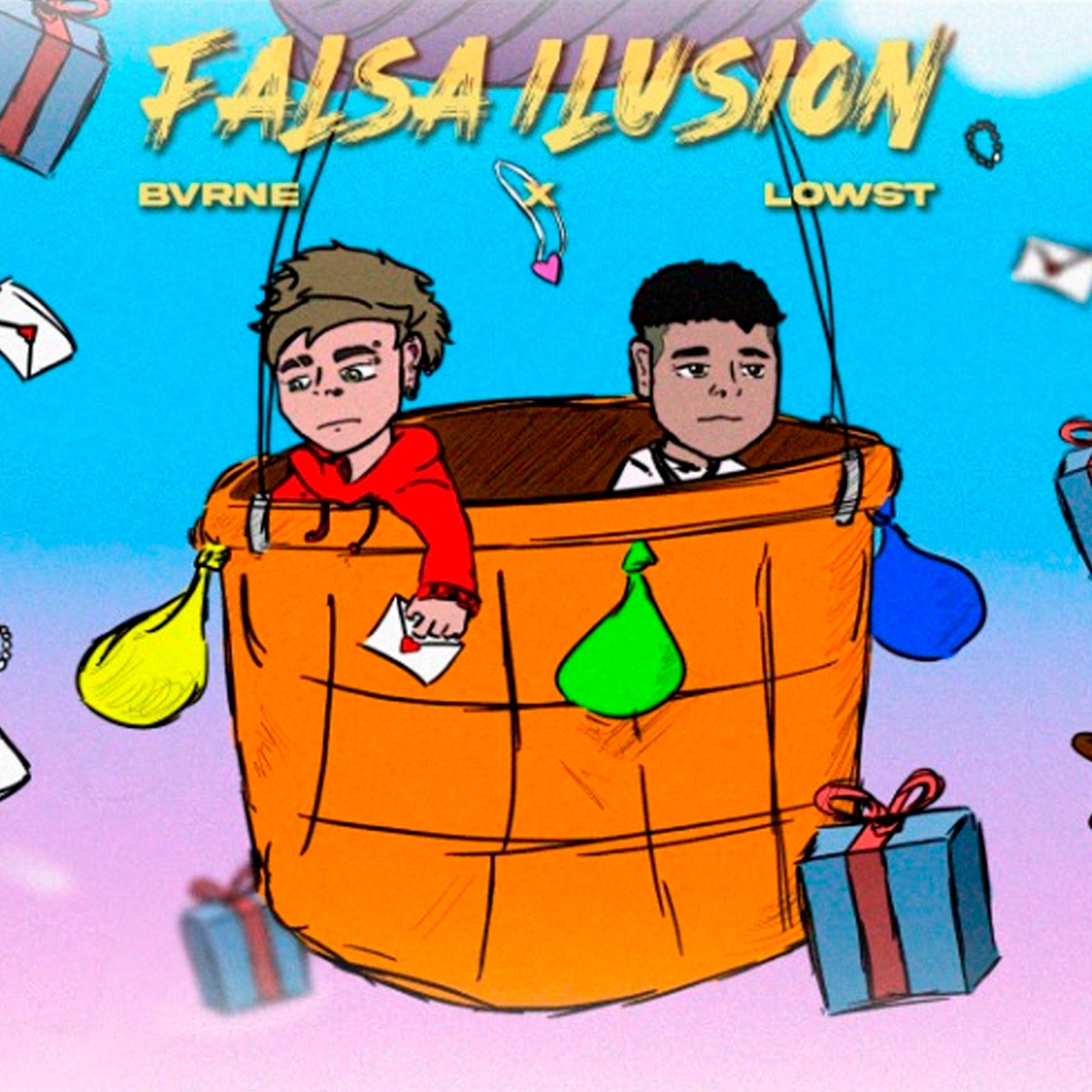 Falsa Ilusión (feat. Lowst) - Single by Bvrne album cover