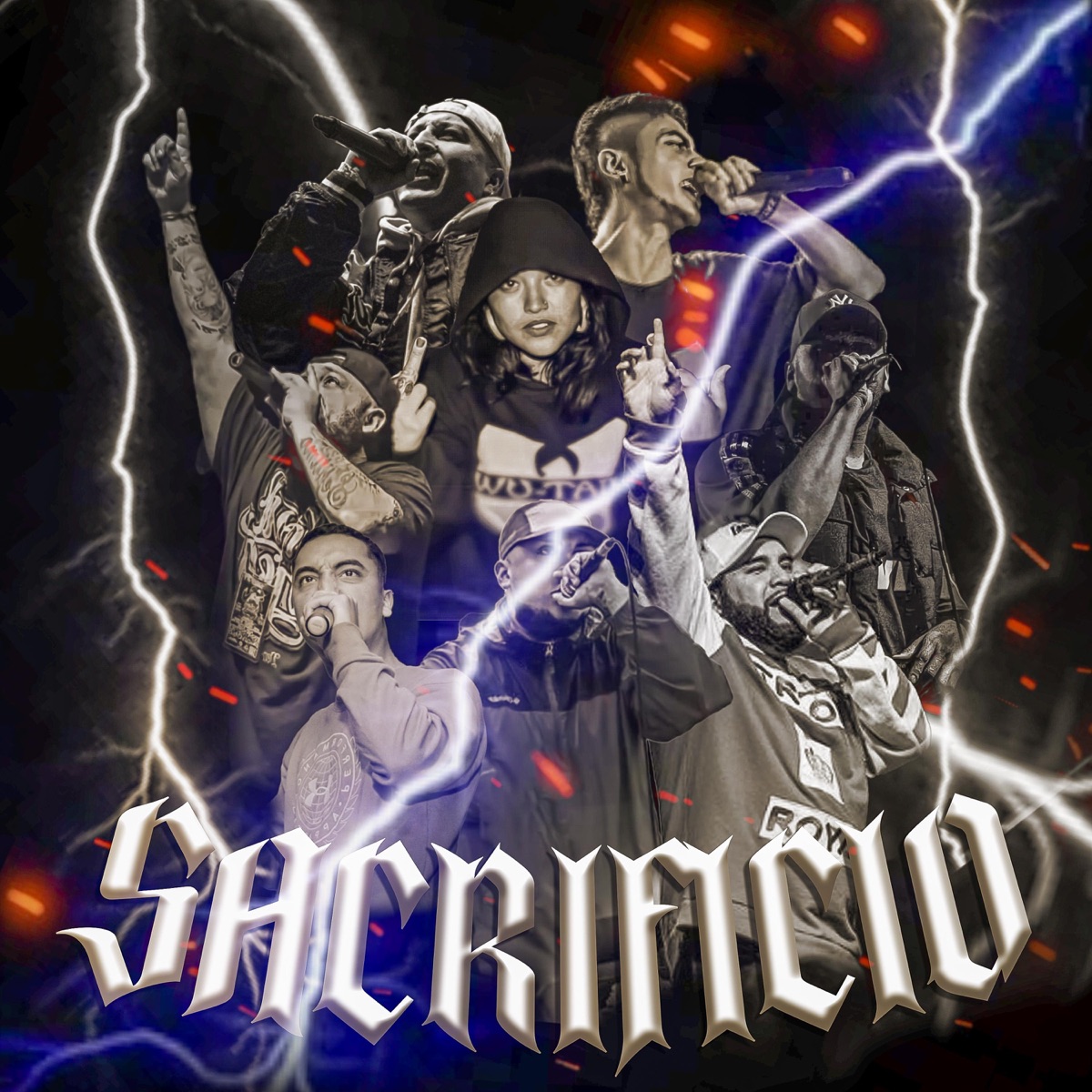 Sacrificio (feat. Promaabro, Mc Meza, NatihostyL, Maldito Soul, Shesho, Peter Blackkk, Nitro Mc & blackdrums) - Single by Séptimo Fragmento album cover