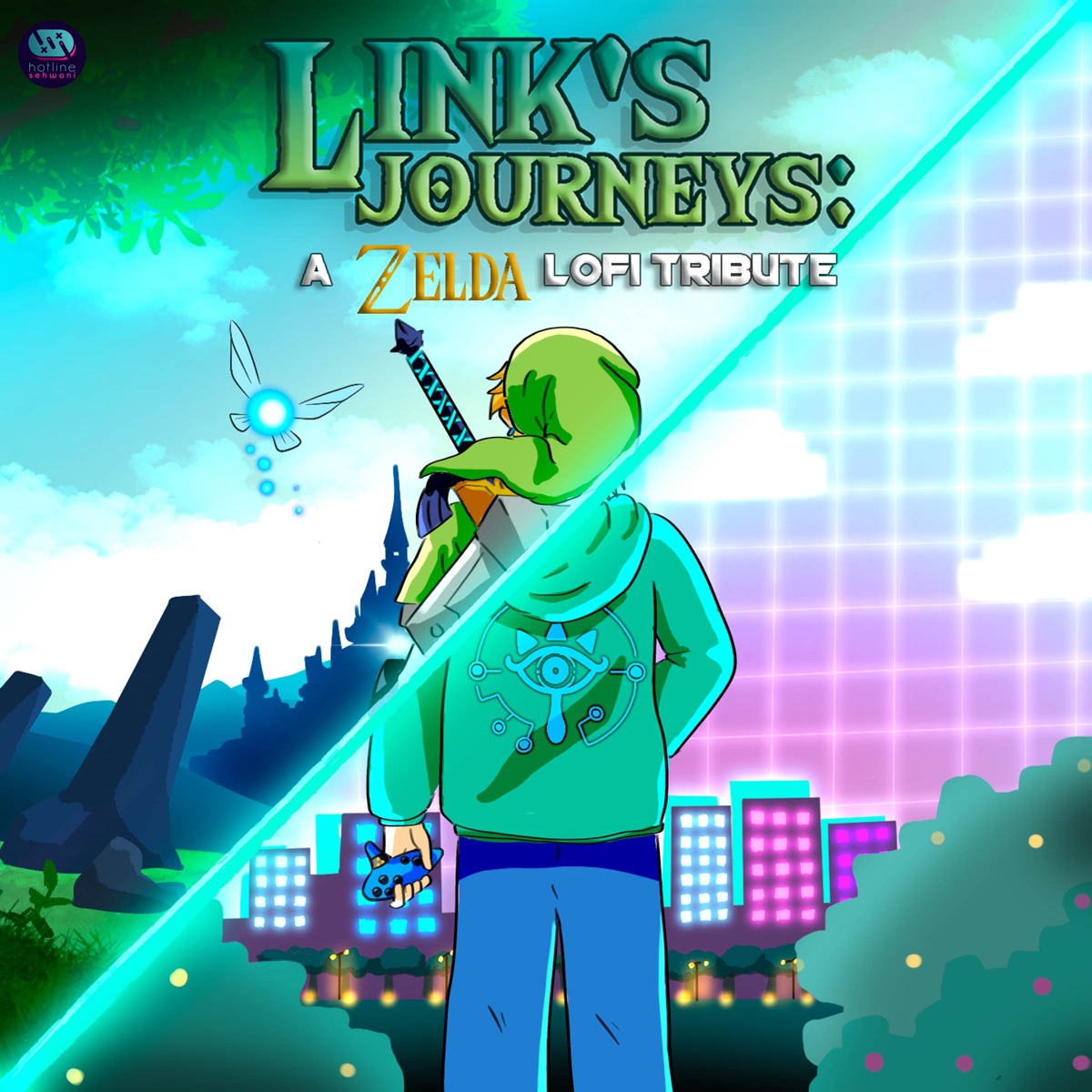 Link's Journey: A Zelda Lofi Tribute (feat. Jembei, Melodies Zone, Less Gravity, Mipsick & Bouncy Haunter) by Hotline Sehwani, Sad Gatomon & A-bug album cover