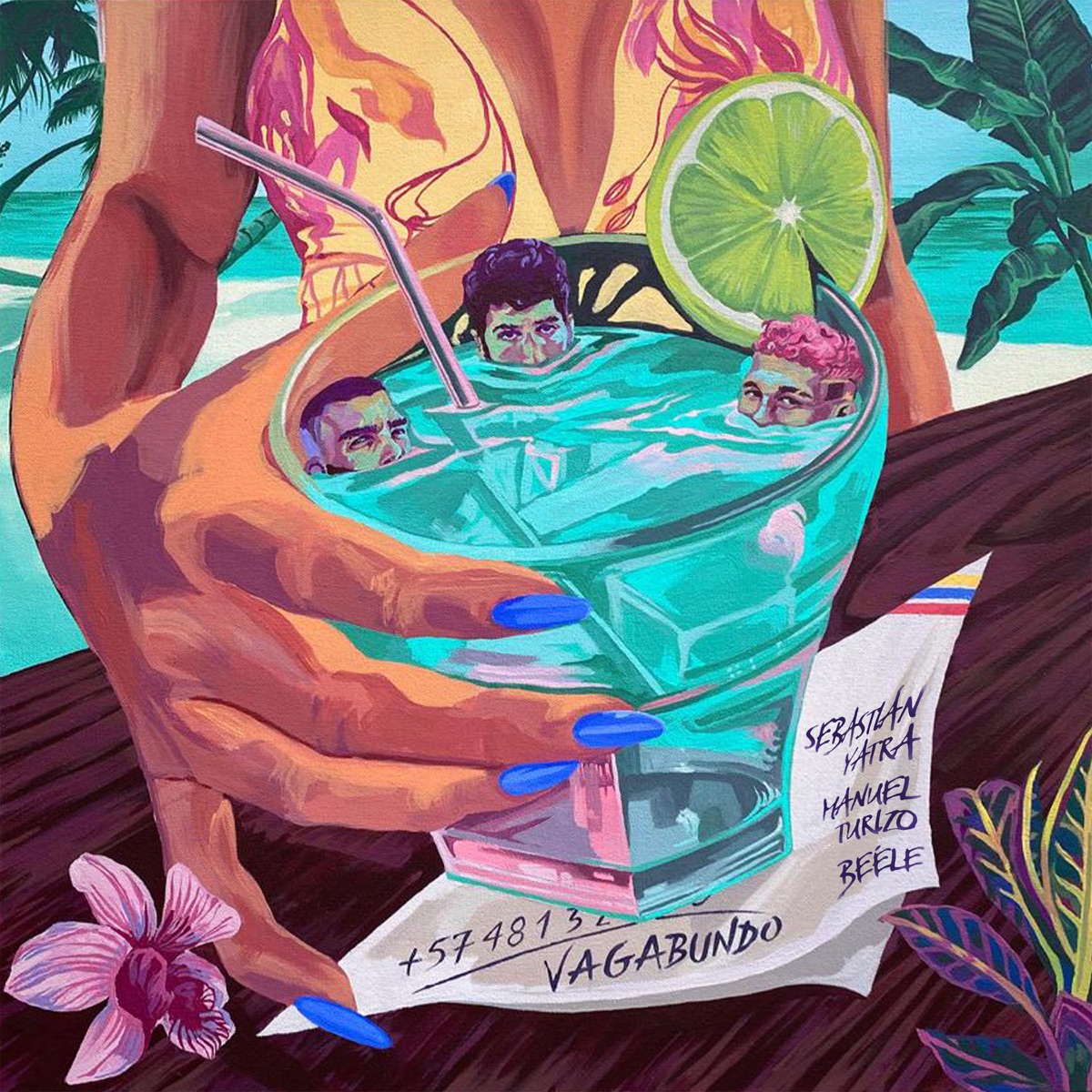 VAGABUNDO - Single by Sebastián Yatra, Manuel Turizo & Beéle album cover