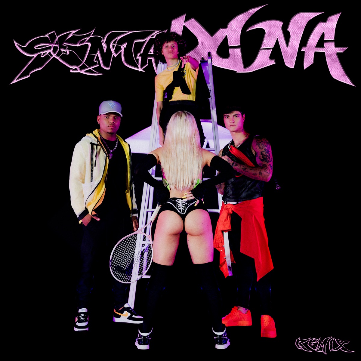 Sentadona (Remix) - Single by Davi Kneip, MC Frog, Dj Gabriel do Borel & Luísa Sonza album cover