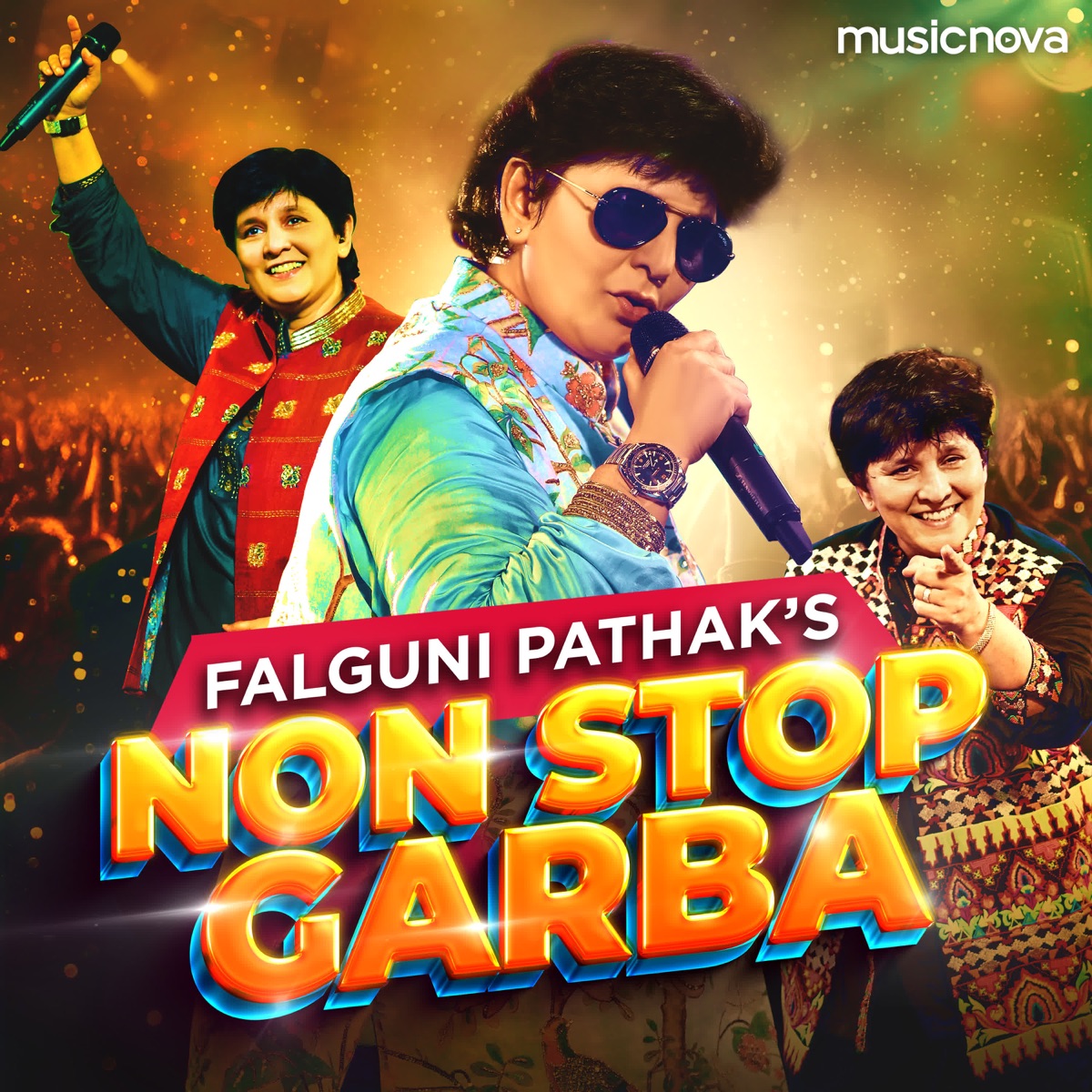 Falguni Pathak Non Stop Garba by Falguni Pathak, Sohini Mishra & Saurabh Mehta album cover