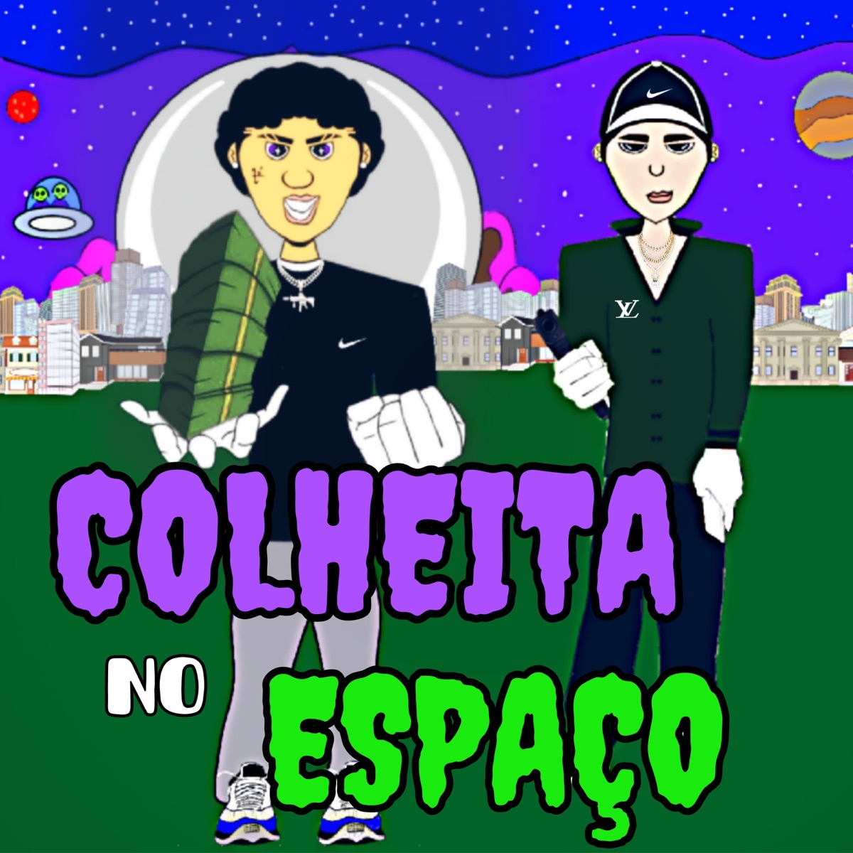 Colheita no Espaço (feat. Cabrxlzin) - Single by Lcazin album cover
