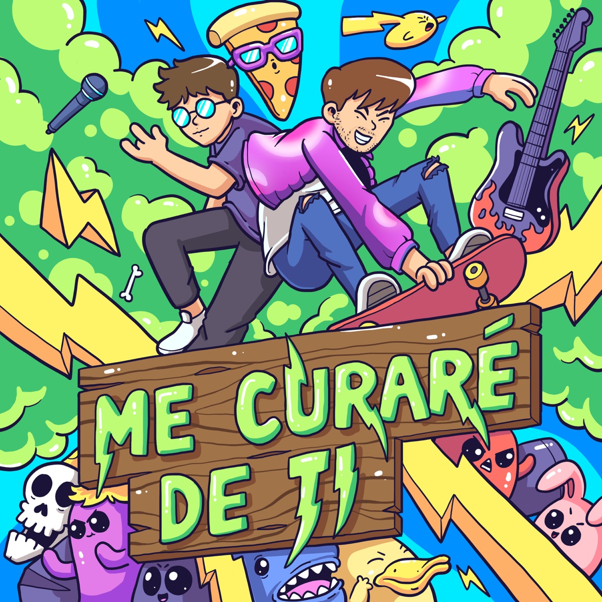 Me curaré de ti - Single by Aren Martin & Yung Zcar album cover
