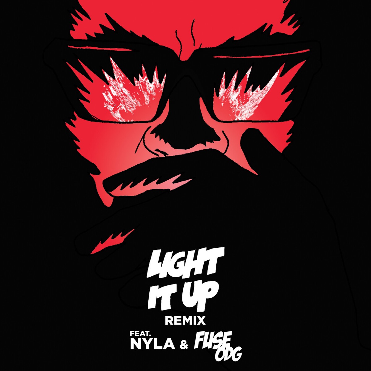 Light It Up (Remix) [feat. Nyla & Fuse ODG] - Single by Major Lazer album cover