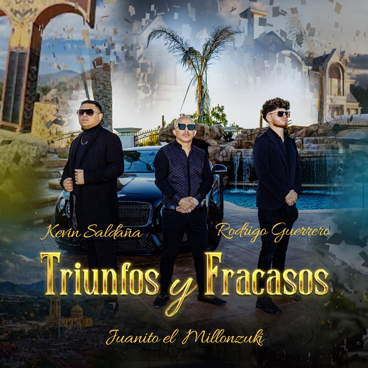 Triunfos y Fracasos - Single by JUANITO EL MILLONZUKI, Kevin Saldaña y Su Estilo Imparable & Rodrigo Guerrero album cover