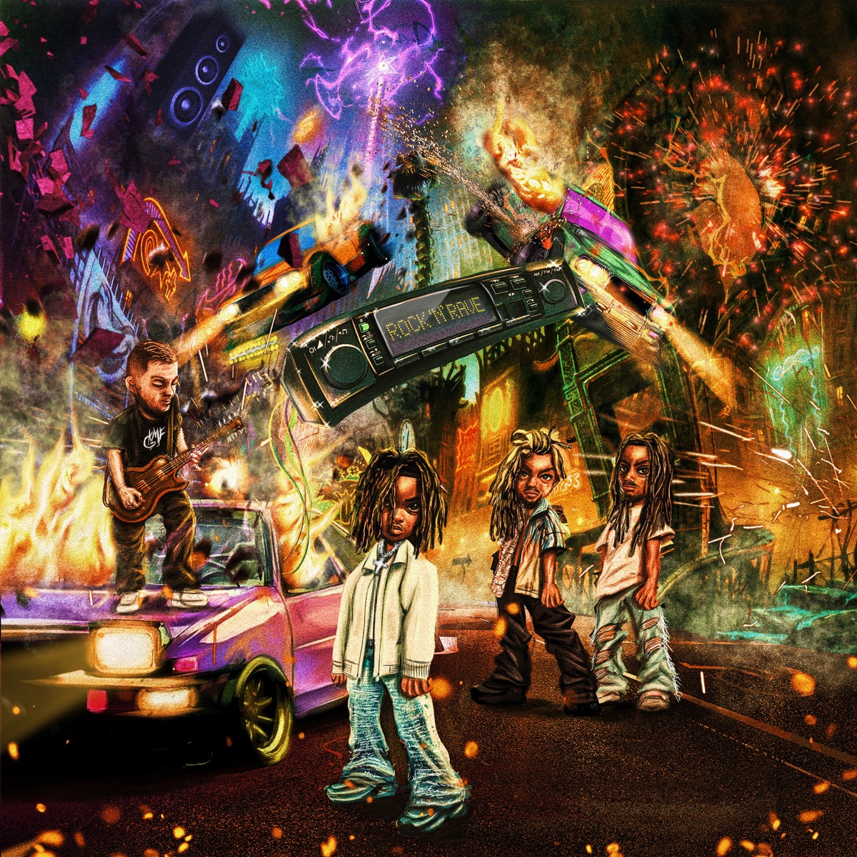 ROCK 'N' RAVE by Jordan Adetunji album cover