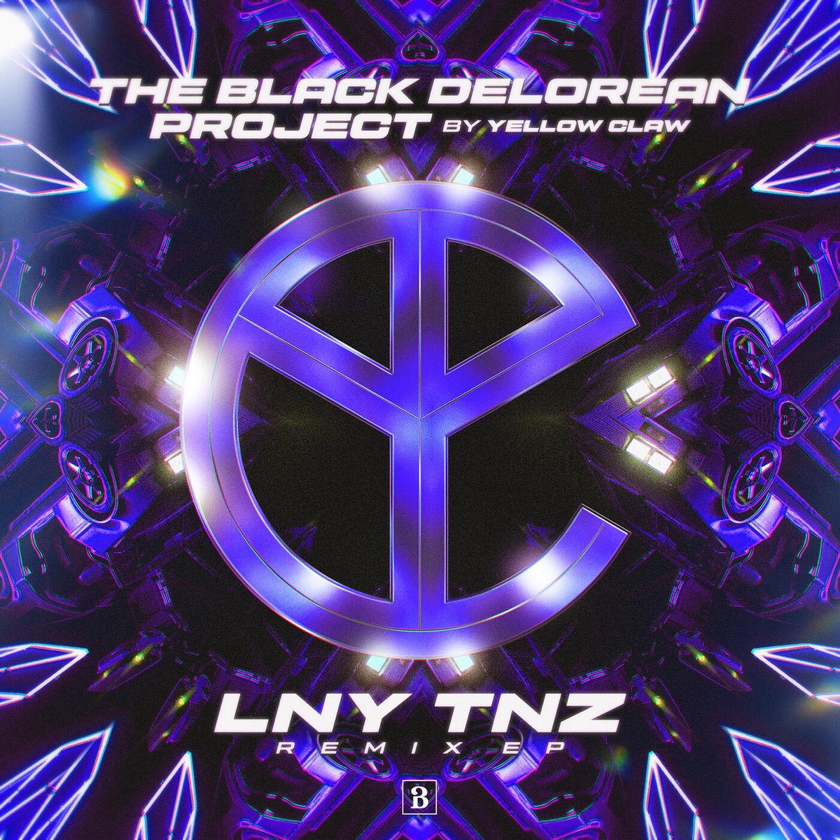 The Black Delorean Project (LNY TNZ Remixes) - EP by Yellow Claw & LNY TNZ album cover