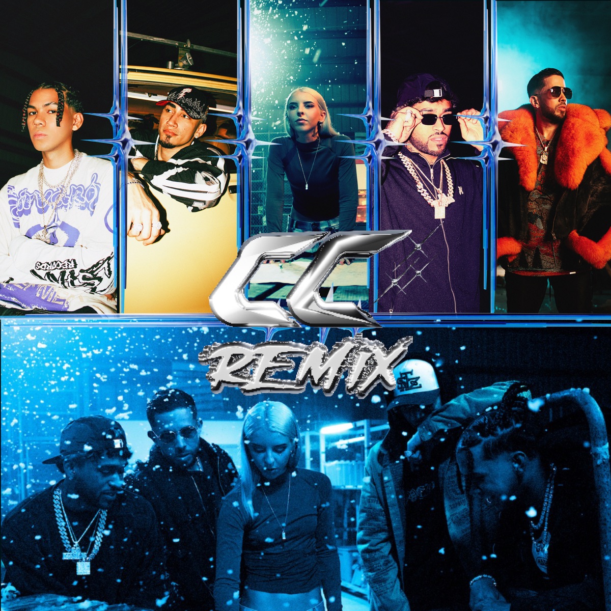 CC (Remix) [feat. Bryant Myers & De La Ghetto] - Single by Lil Joujou, Omar Courtz & Young Miko album cover