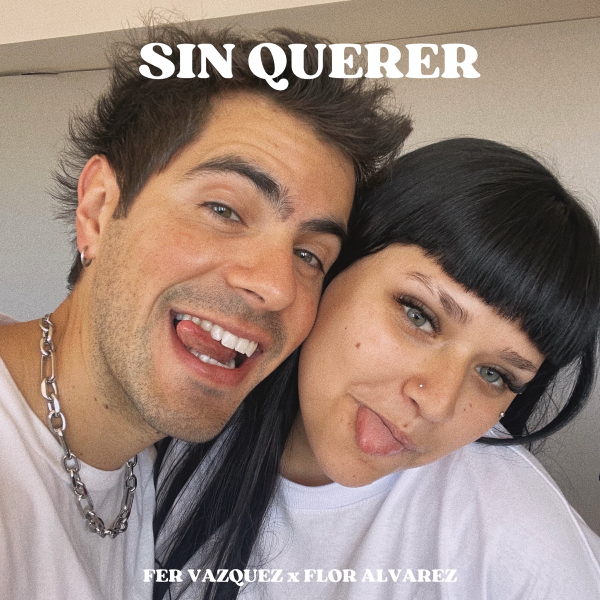 Sin Querer - Single by Fer Vazquez & Flor Alvarez album cover