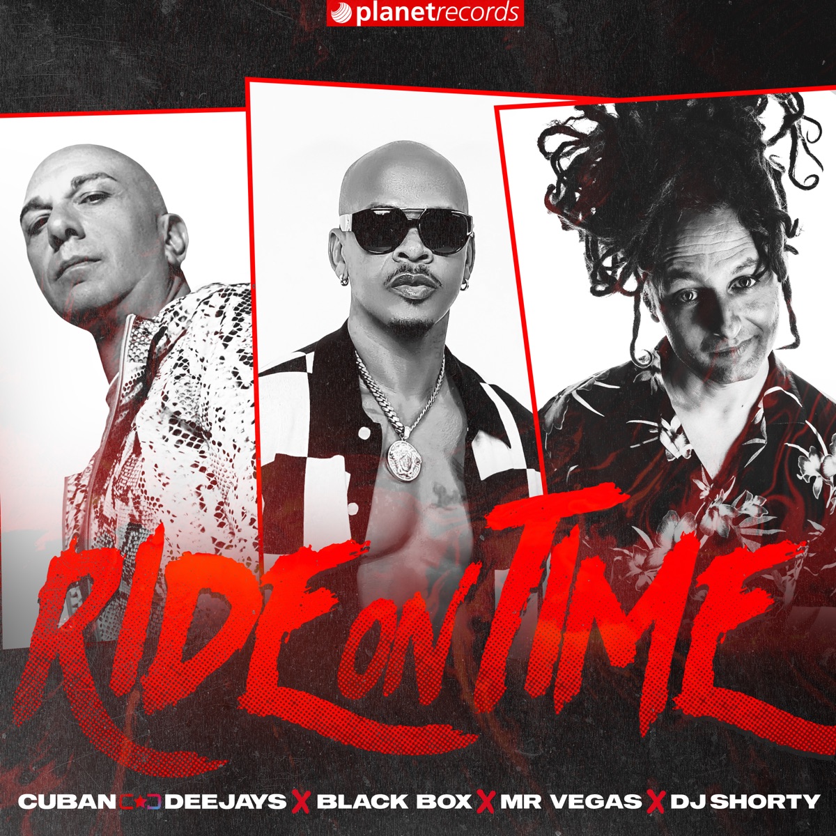 Ride on Time (feat. DJ Shorty) - Single by Cuban Deejay$, Black Box & Mr. Vegas album cover