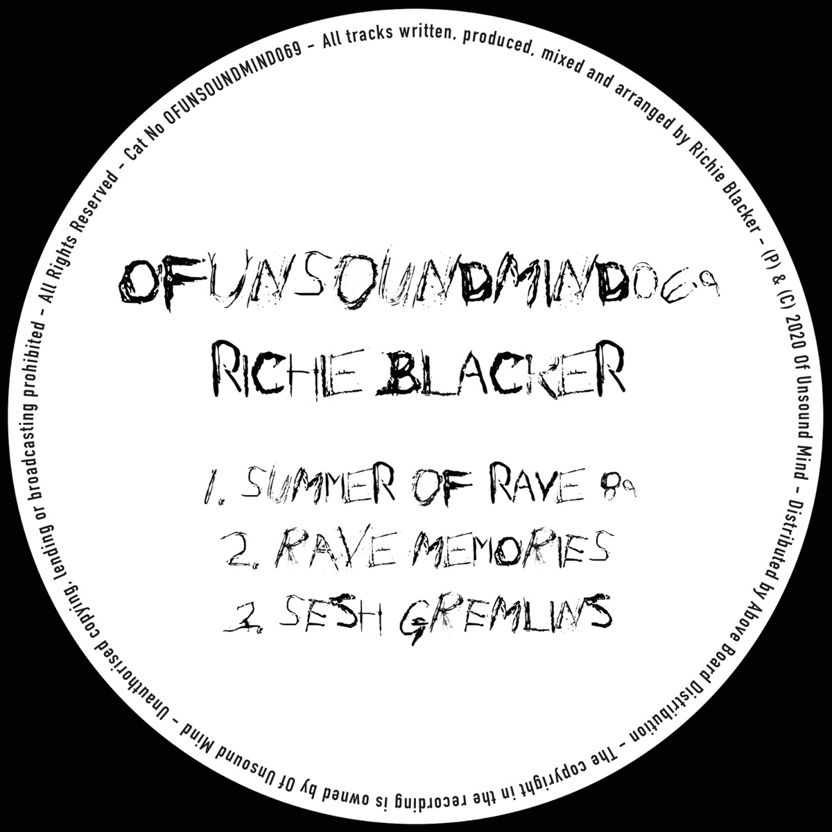 Summer of Rave EP by Richie Blacker album cover