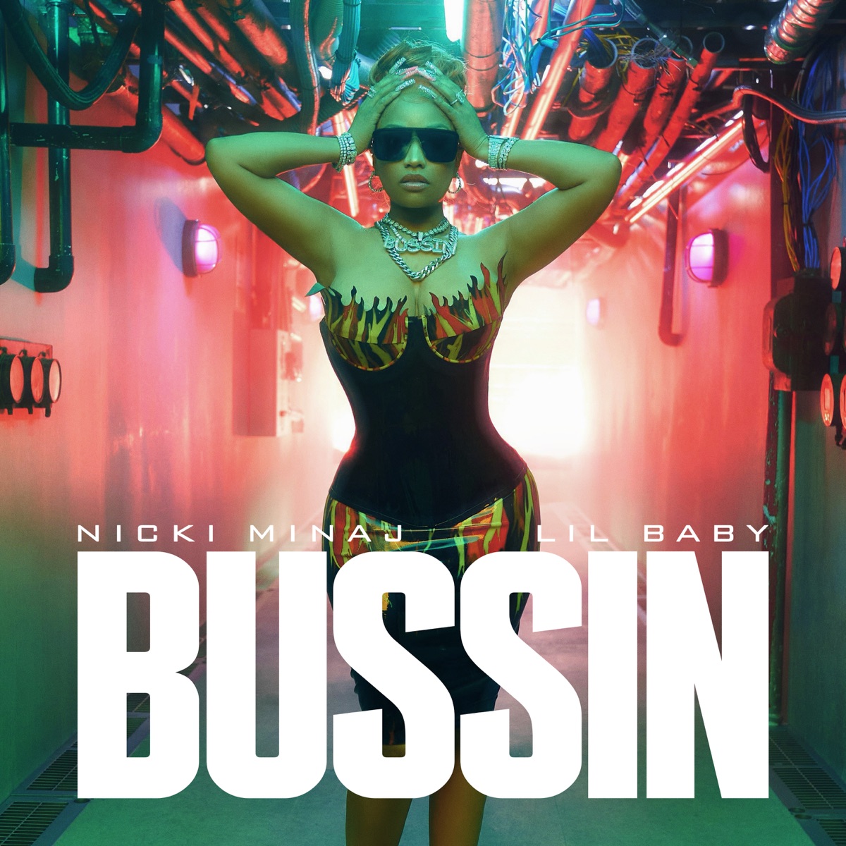 Bussin - Single by Nicki Minaj & Lil Baby album cover artwork