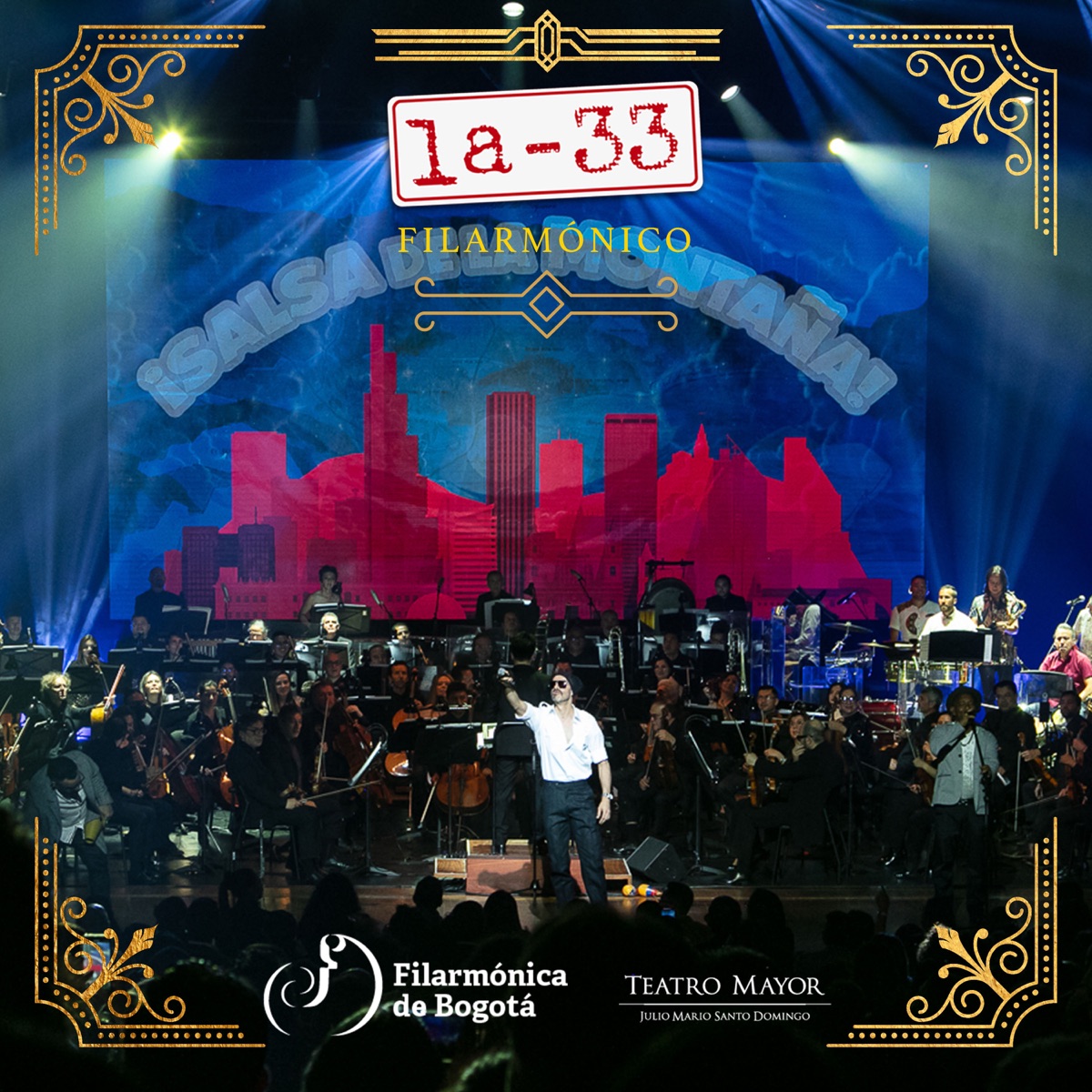 La-33 Filarmónico (En Vivo Desde El Teatro Mayor Julio Mario Santo Domingo) by La-33, Orquesta Filarmónica de Bogotá & Teatro Mayor Julio Mario Santo Domingo album cover