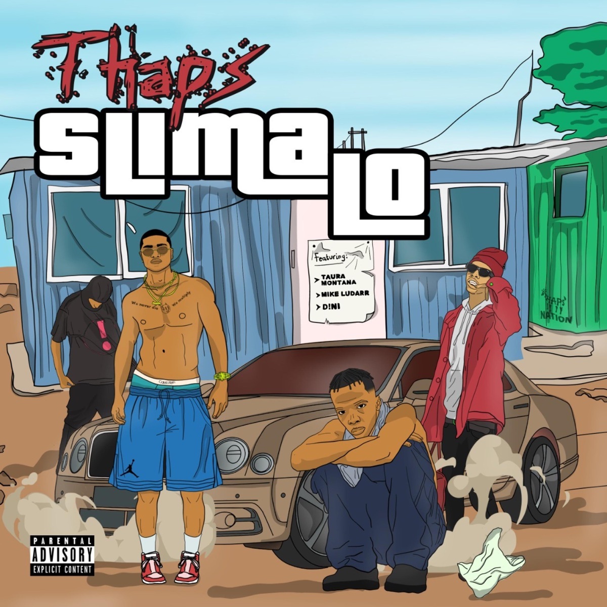 SLIMA LO (feat. Taura Montana) - Single by Thaps album cover