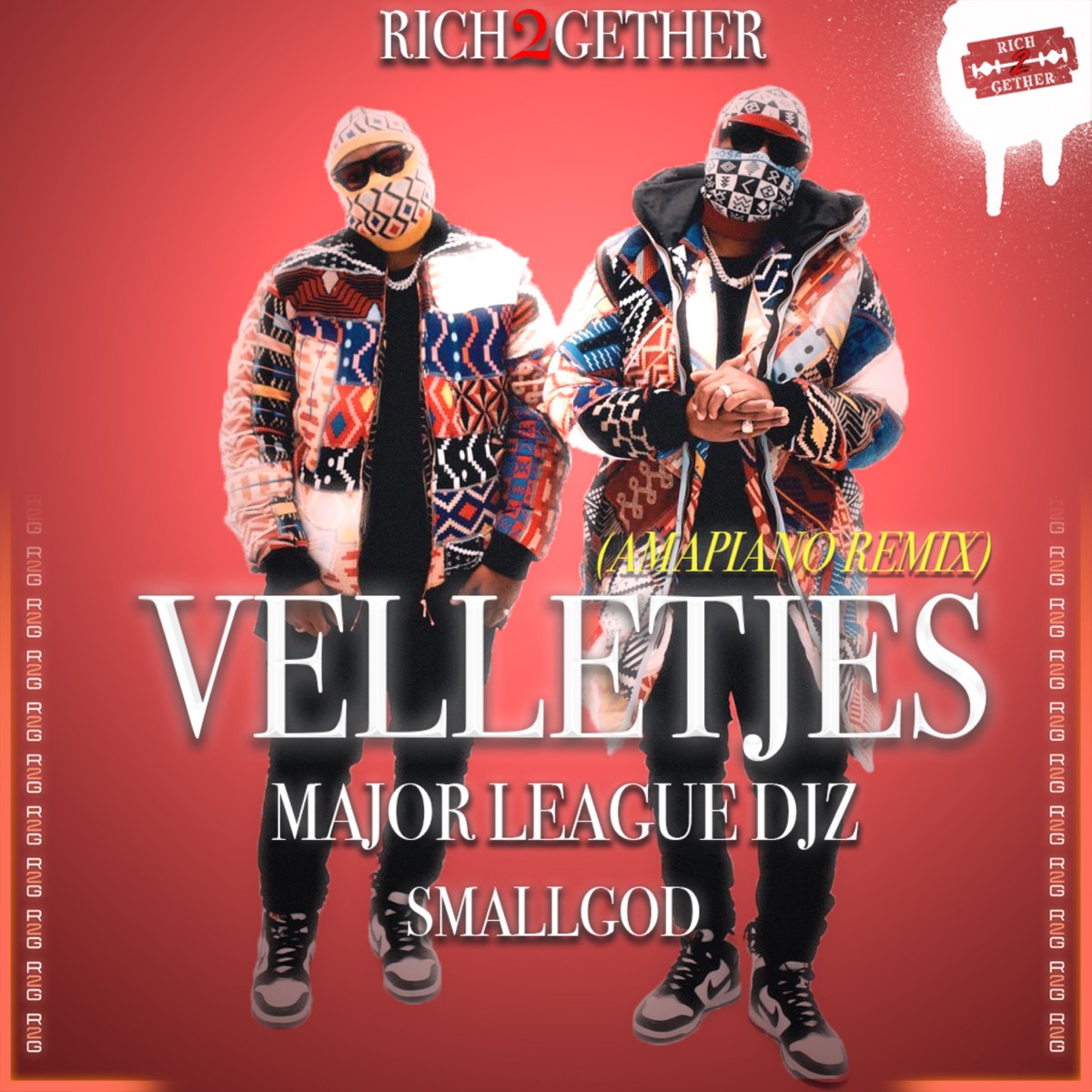 Velletjes (Amapiano Remix) - Single by Rich2Gether, Major League DJz & Smallgod album cover