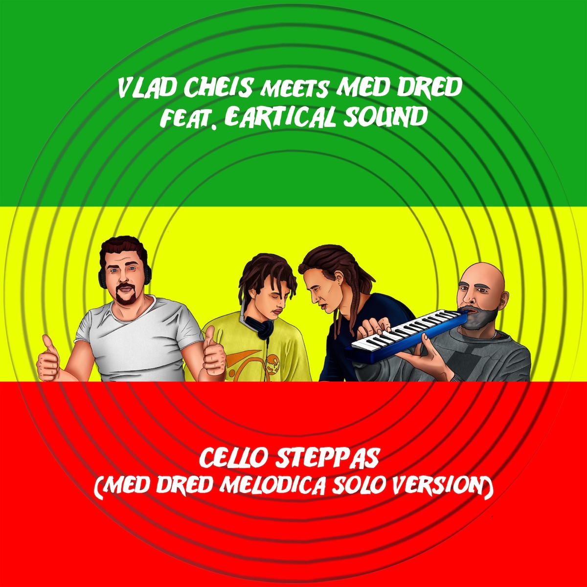 Cello Steppas (Med Dred Melodica Solo Version) [feat. Eartical Sound] - Single by Vlad Cheis & Med Dred album cover