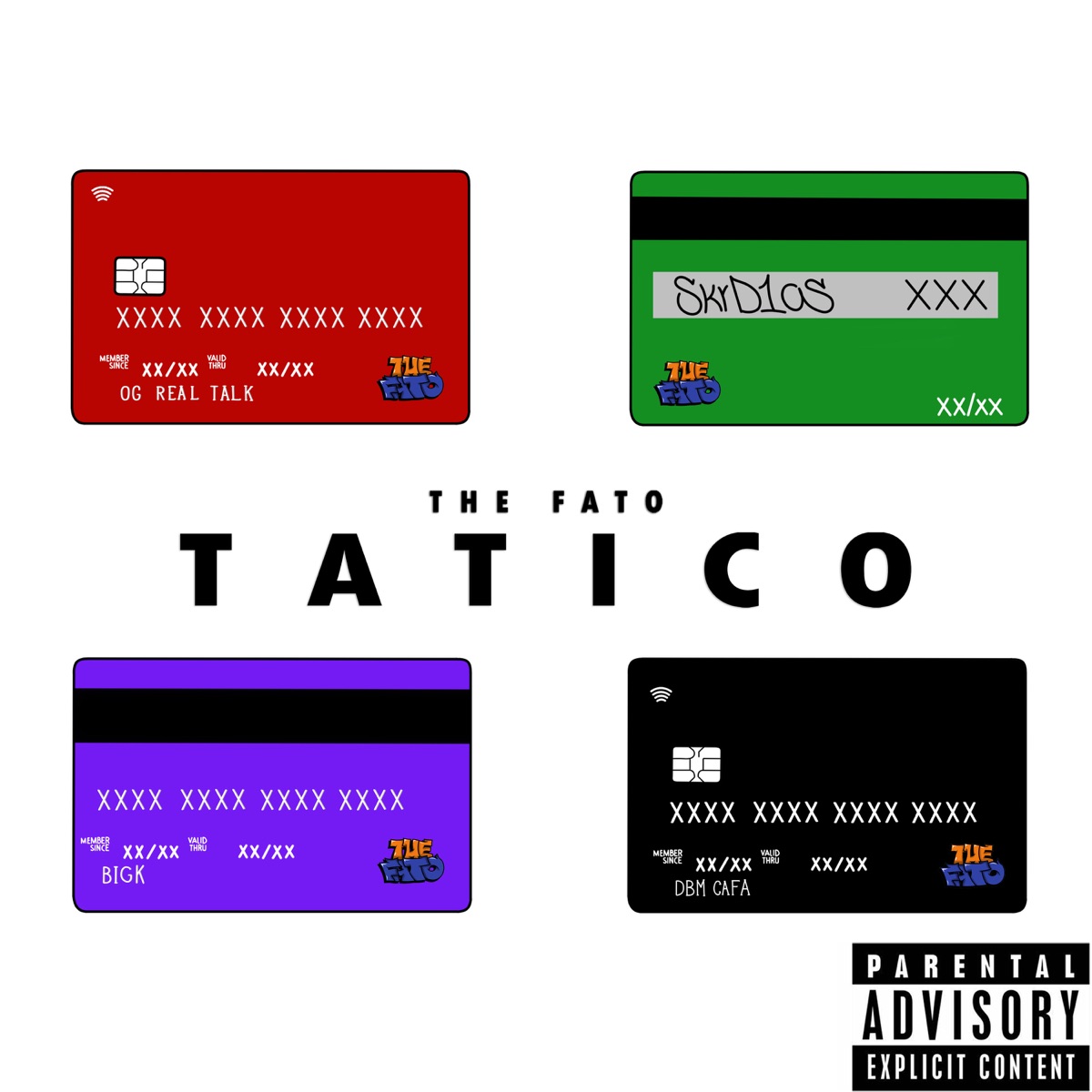 tatico - Single by TheFato, skrd1as, Big K, OgRealtalk & DBM Cafa album cover