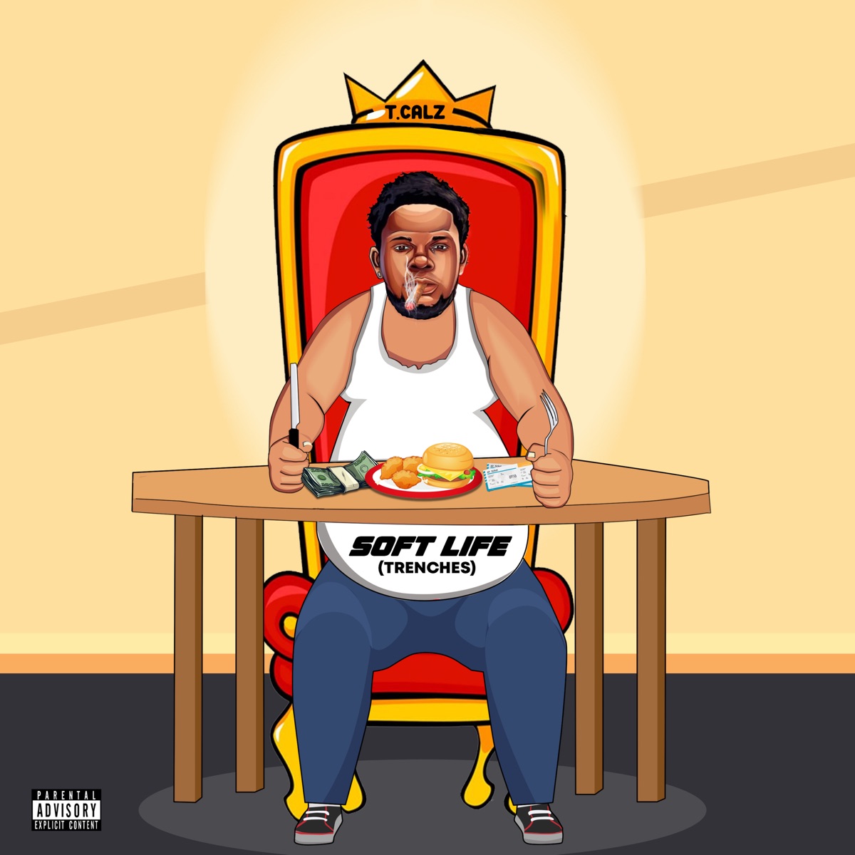Soft Life (Trenches) - Single by T.Calz album cover