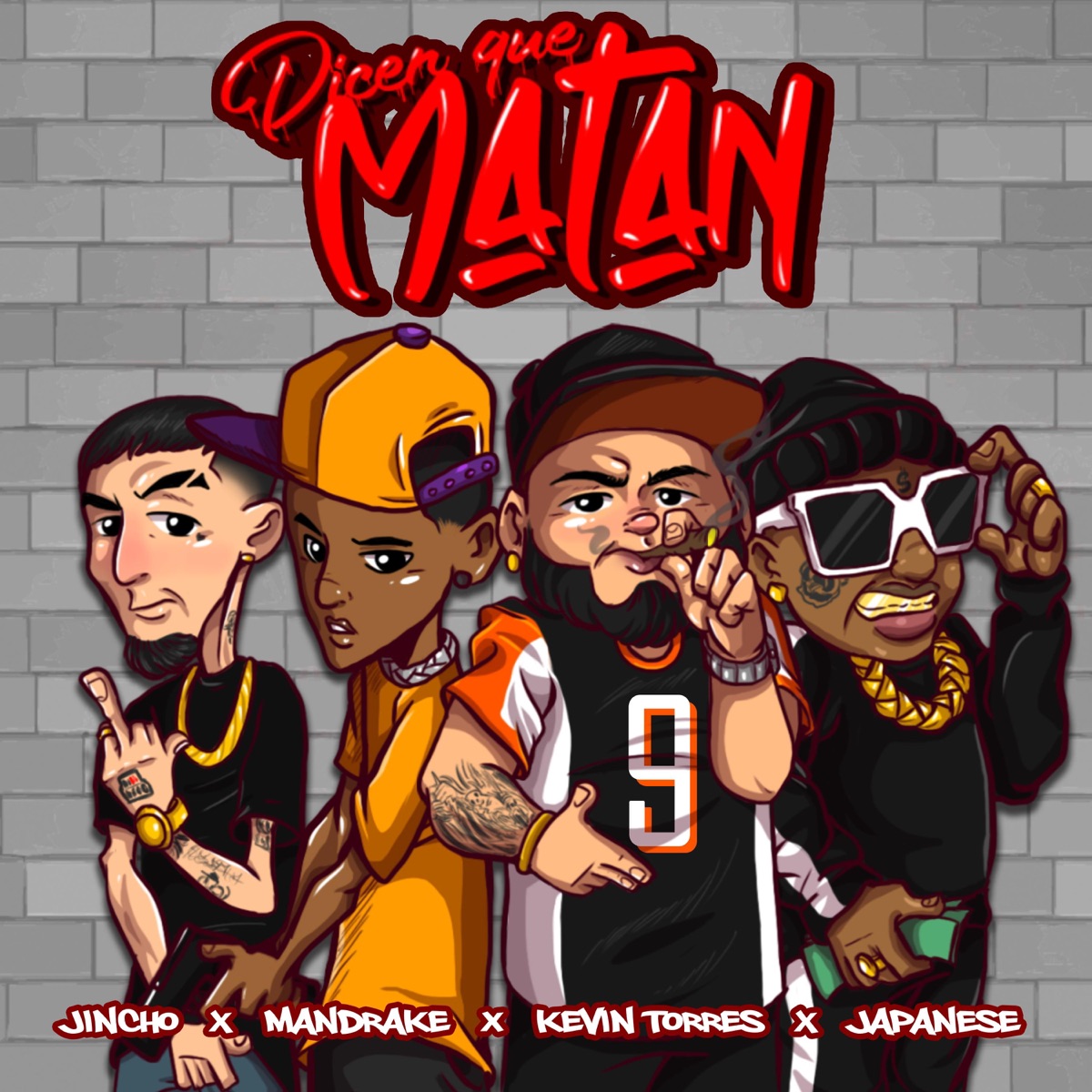 DICEN QUE MATAN (feat. EL JINCHO, JAPANESEPTY & MANDRAKE) - Single by kevin torres album cover