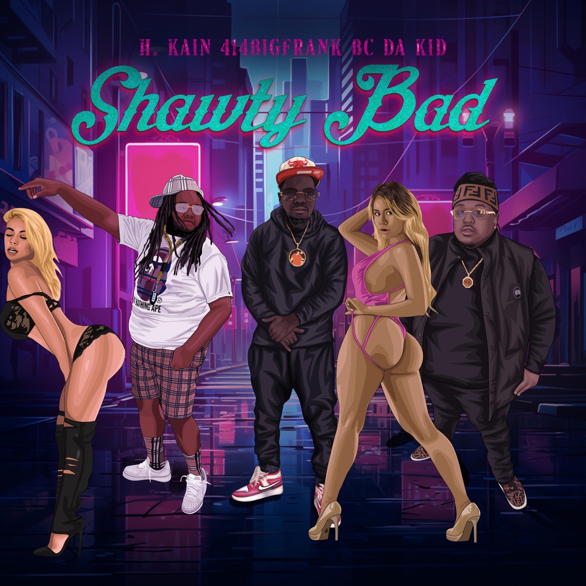 Shawty Bad (feat. 414BigFrank & BC Da Kid) - Single by H. Kain album cover