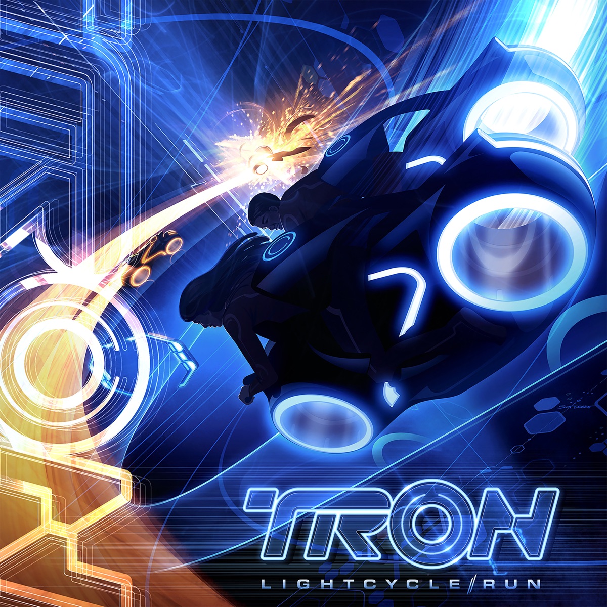 TRON Lightcycle / Run - Single by Joseph Trapanese album cover